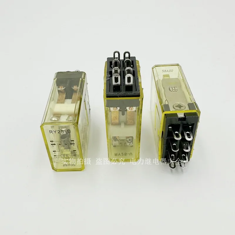 5PCS RY2S-U small intermediate relay RY2S-UL DC24V AC220V 12v AC24V 110V micro 8-pin relay two open and two closed