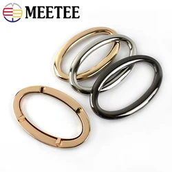 2/4Pcs 88*46mm Oval Rings Metal Bag Handles Bags Eyelet Frame Kiss Clasp Clutch Handbag Hardware Accessories DIY Leather Crafts