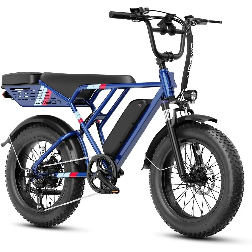 

High-Power Electric Dirt Bike for Adults - Up to 38MPH, 48-52V Battery, 90-Mile Range, 20x4 All-Terrain Tires