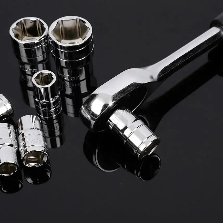 # High Quality 13PCS Ratchet Wrench Socket Set Hardware Tool KitsToolbox For Auto Repairing #