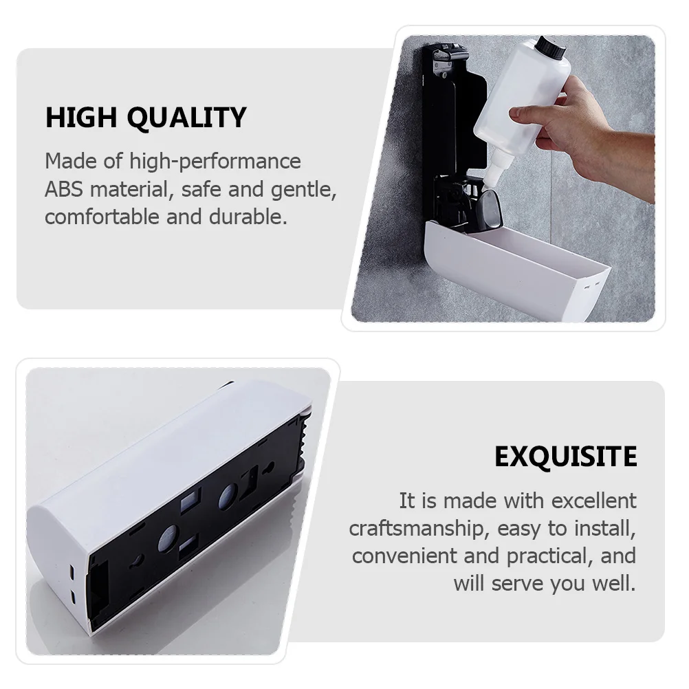 

1Pcs Wall Soap Dispenser Easy Install Press-Type Mechanism Smooth Operation Ideal for Bathroom Home Hotel Shower Cleaning