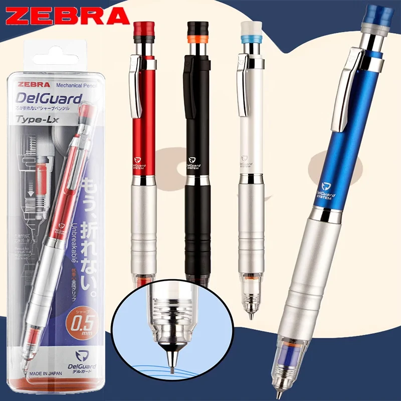 

Оригинальный японский механический карандаш ZEBRA MA86 с низкой гравитацией 360° ° Металлический стержень для защиты свинца, инструмент для гладкого письма, рисования, заметок