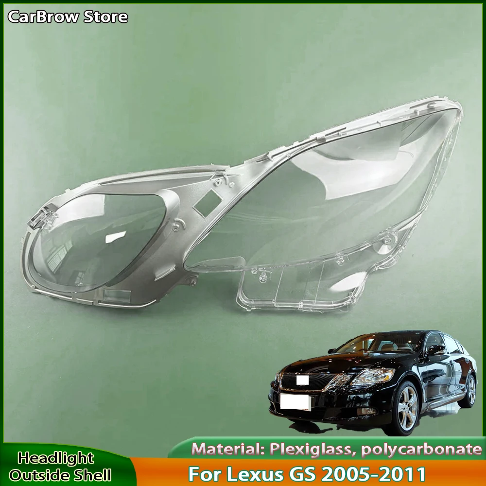 

Прозрачный корпус фары для Lexus GS300 GS430 GS450h GS460 2006 2007 2008 2009 2010 2011, чехол для передней фары
