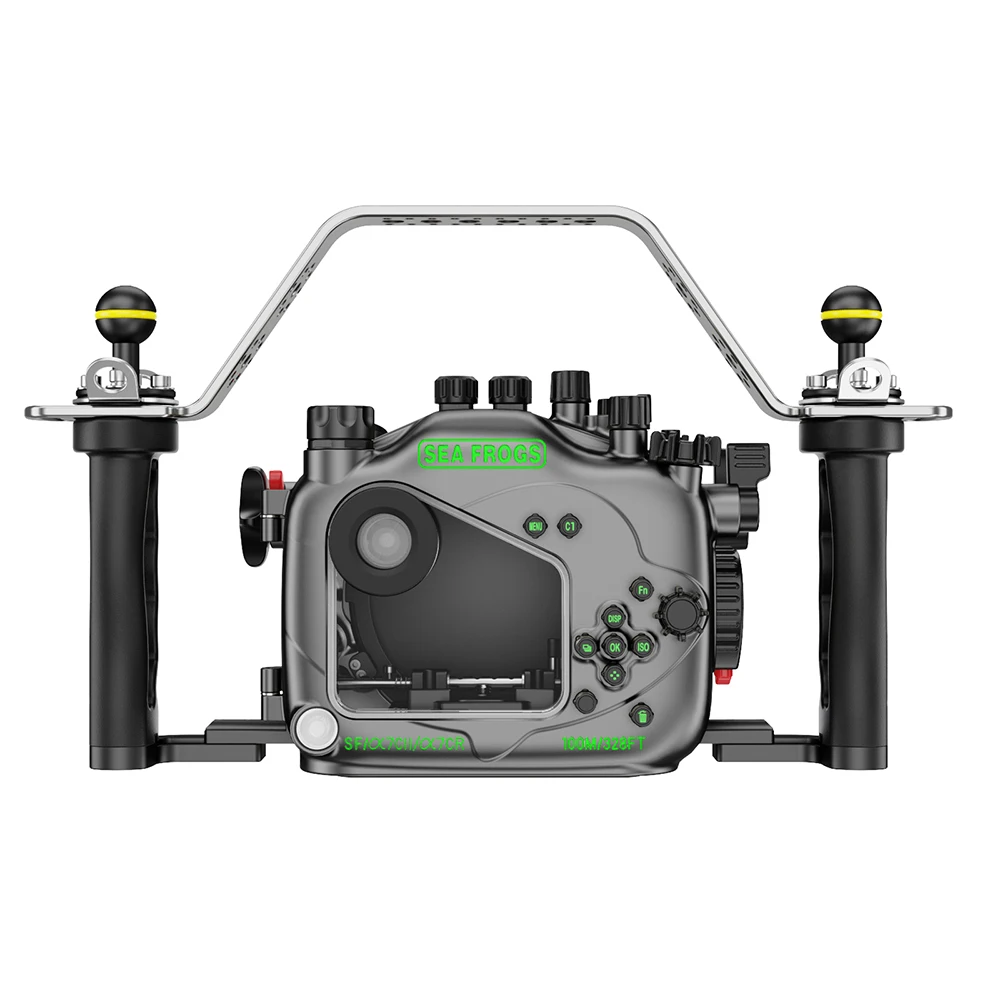 Seafrogs SF10007 Aluminum Alloy 100M/328FT Underwater Camera Housing For Sony A7C II/ A7CR