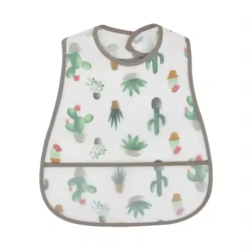 2023New Cartoon Pattern EVA Waterproof Pocket Lunch Feeding Bibs Adjustable Baby Bibs Cute Children Baby Apron Kids Burp Cloths - Image 28