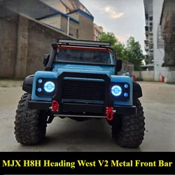 New MJX H8H Heading West V2 RC Remote Control Climbing Car Parts Upgrade Refit Metal Bumper Front Bumper Front Anti-collision