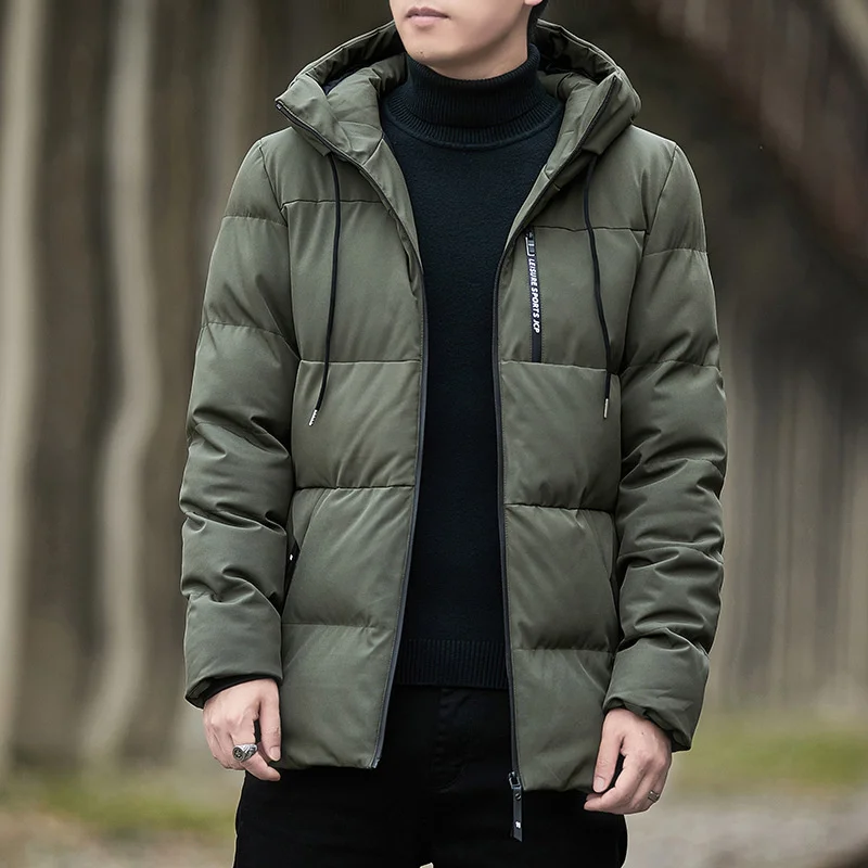 

Cotton Padded Jacket Men's Autumn Winter Jackets 2024 New Casual Clothing Plus Size Hooded Thick Warm Parkas Coats Men Outwear