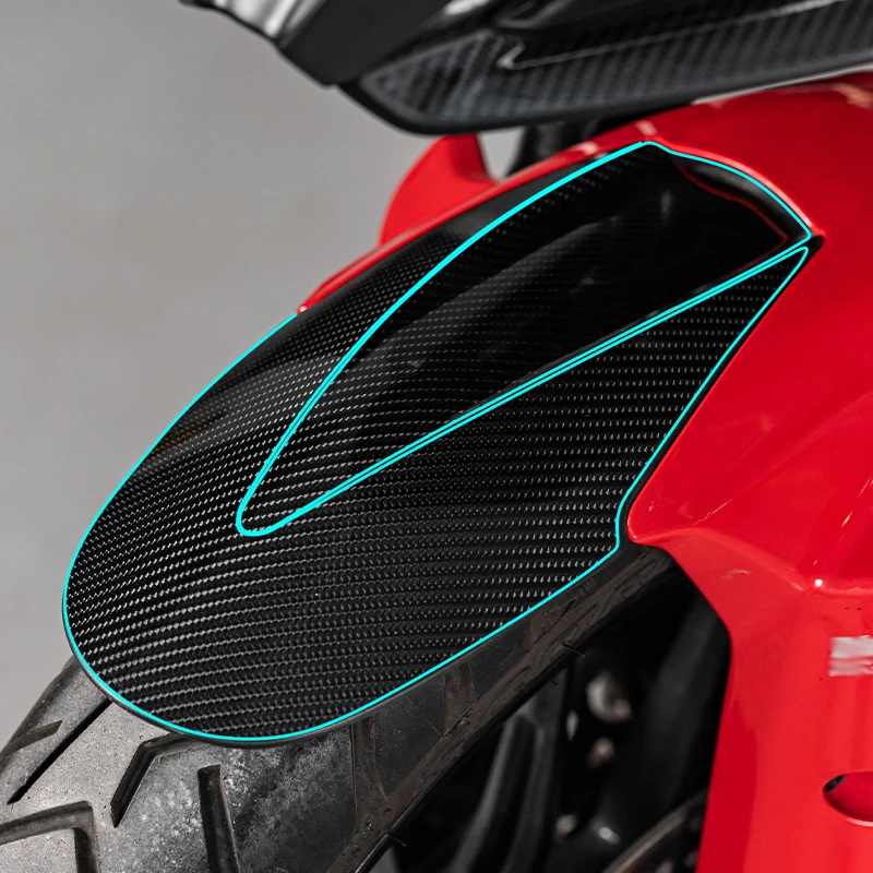 For DUCATI MULTISTRADA V4 V4S Motorcycle Accessories Plastic Carbon Fiber Fairing Stickers Kits Decoration Protection Decals