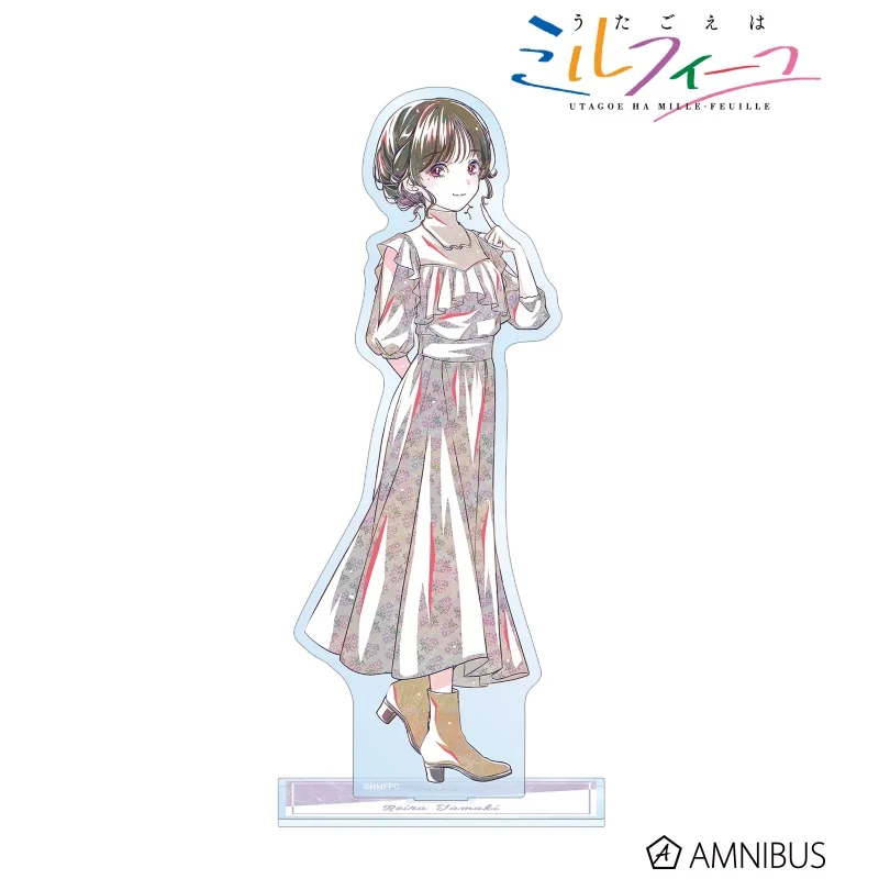 Anime Utagoe wa Mille-Feuille Uta Komaki Human-shaped Acrylic Stand Model Plate Keychains desk decorations Exquisite Products
