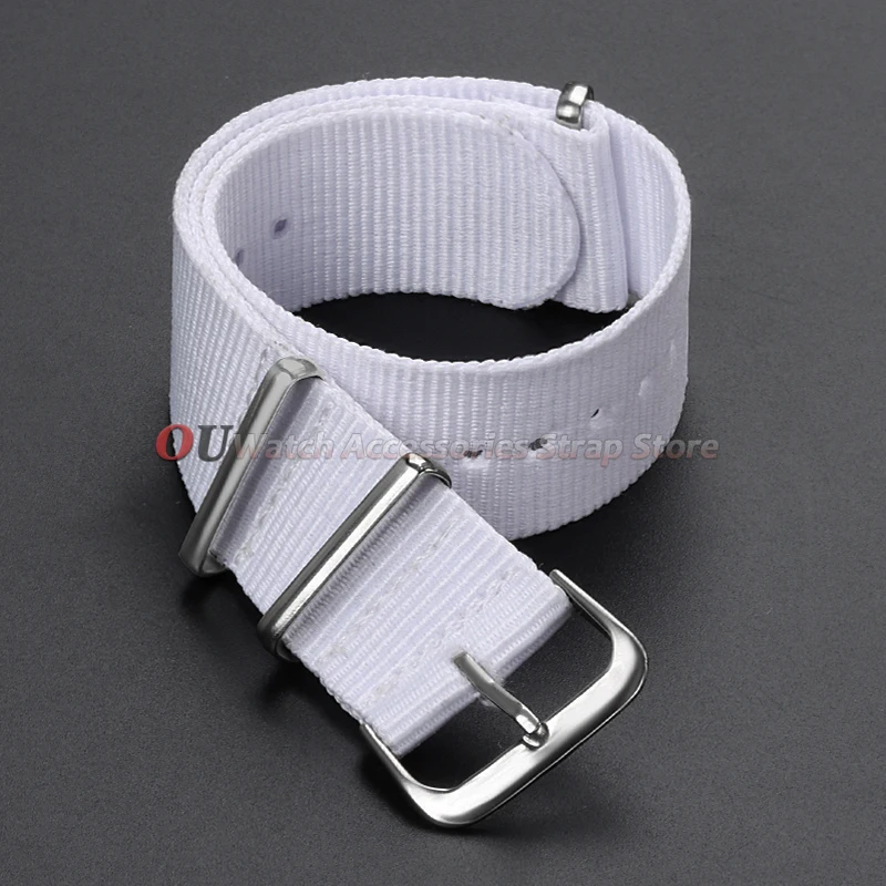 12mm 14mm 16mm 18mm 20mm 22mm 24mm Canvas Nylon Uhrenarmband Universelles Herren-Uhrenband Einteiliges Schlaufenarmband Damen Herren Armband – Detail 10