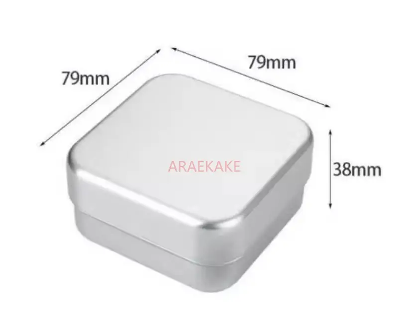 

1pcs High aesthetic square aluminum soap box, double-layer with lid, portable drain box