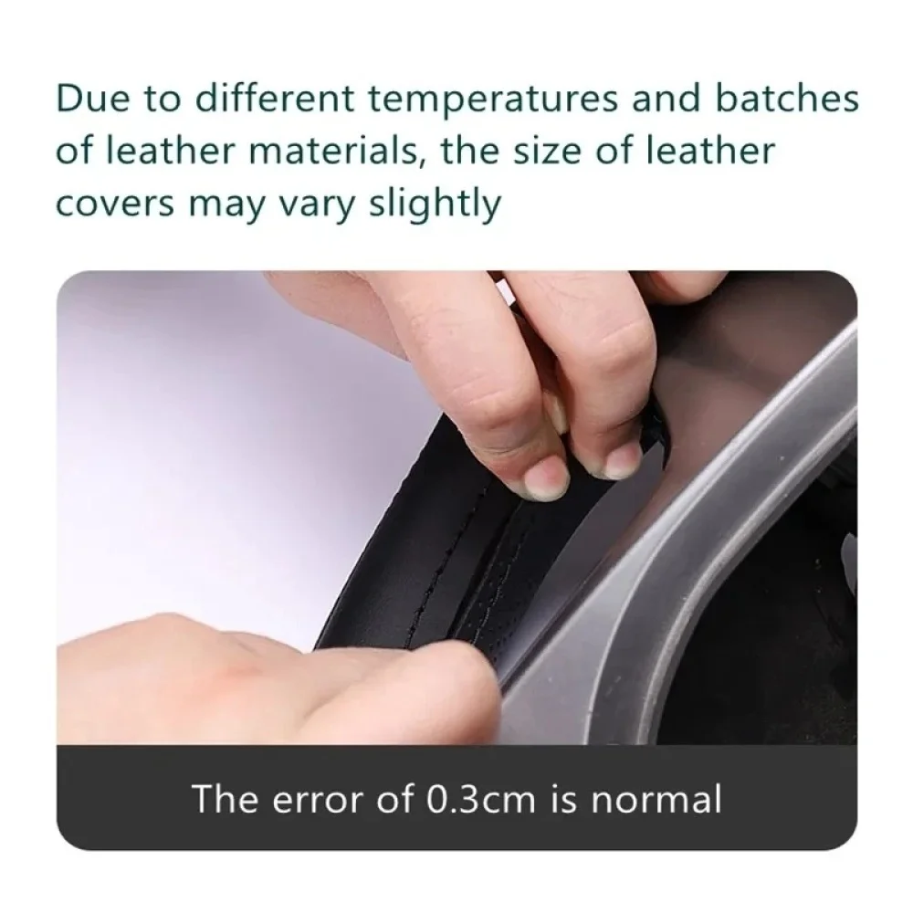 Customized DIY Car Steering Wheel Cover For Seat Leon Alhambra Toledo 2011 2010 2012 Leather Braid For Steering Wheel - Image 5