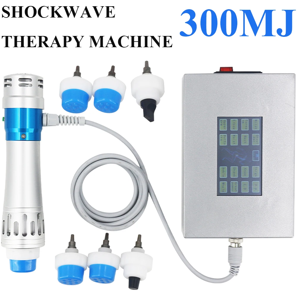 Professional Shock Wave For ED Treatment Plantar Fasciitis Pain Relief Body Relaxation Massage 300MJ Shockwave Therapy Machine