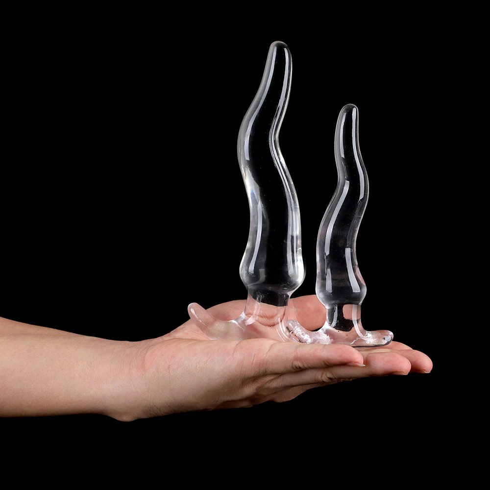 Huge Long Prostate Massager 5 Size Anus Dilator Sex Toys For Women Men Gay Vagina Stimulator Sofe TPE Crystal Anal Plug view 4