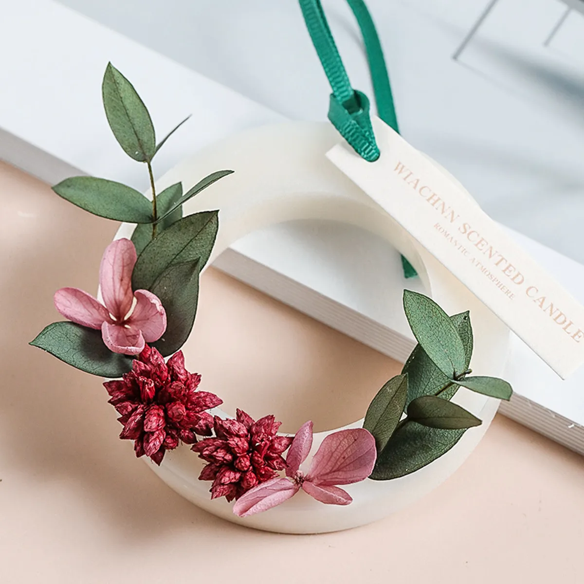 1 Stück girlanden förmige Duft wachs flocken hängen Ornamente mit Osmanthus-Duft, Desodor ierung und Duft für Zuhause und Auto mit doppeltem Verwendung zweck