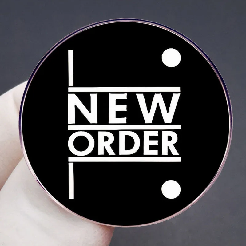 New Order Brooch Classic Hot British Rock Band Periphery Enamel Pin Coat Lapel Badge Collection Jewelry for Fans