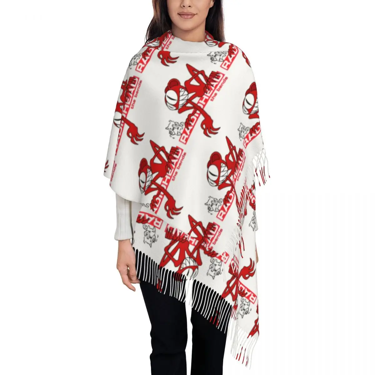 

Женский шарф с кисточками, альбом с радиоголочками, большая зимняя теплая шаль, накидка на 2025 год, туристические подарки, кашемировый шарф