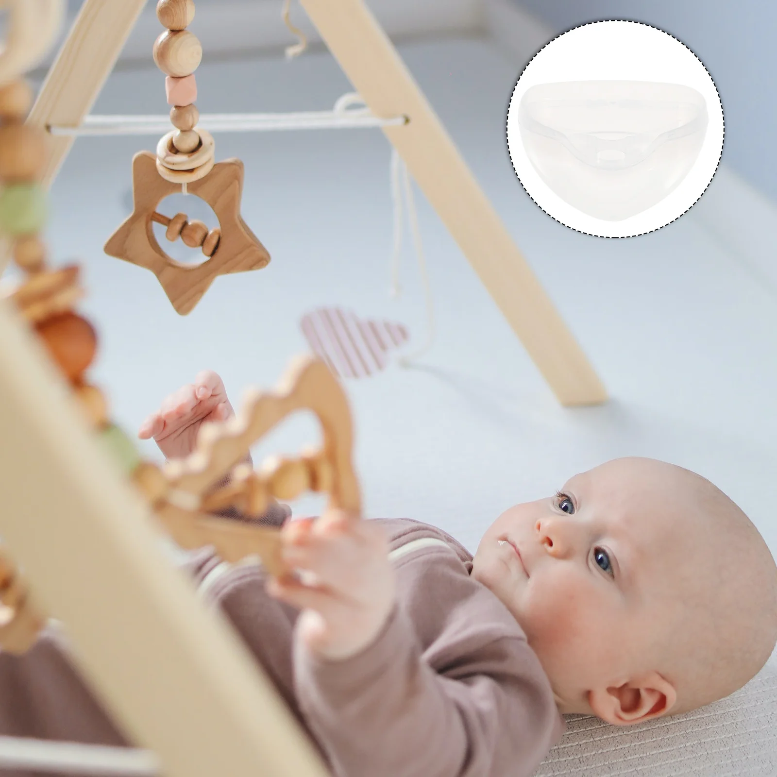 

10Pcs Pacifier Holder Case Transparent Food Grade PP Easy Clean Dustproof Storage Box Baby Pacifier Organizer Storage Box