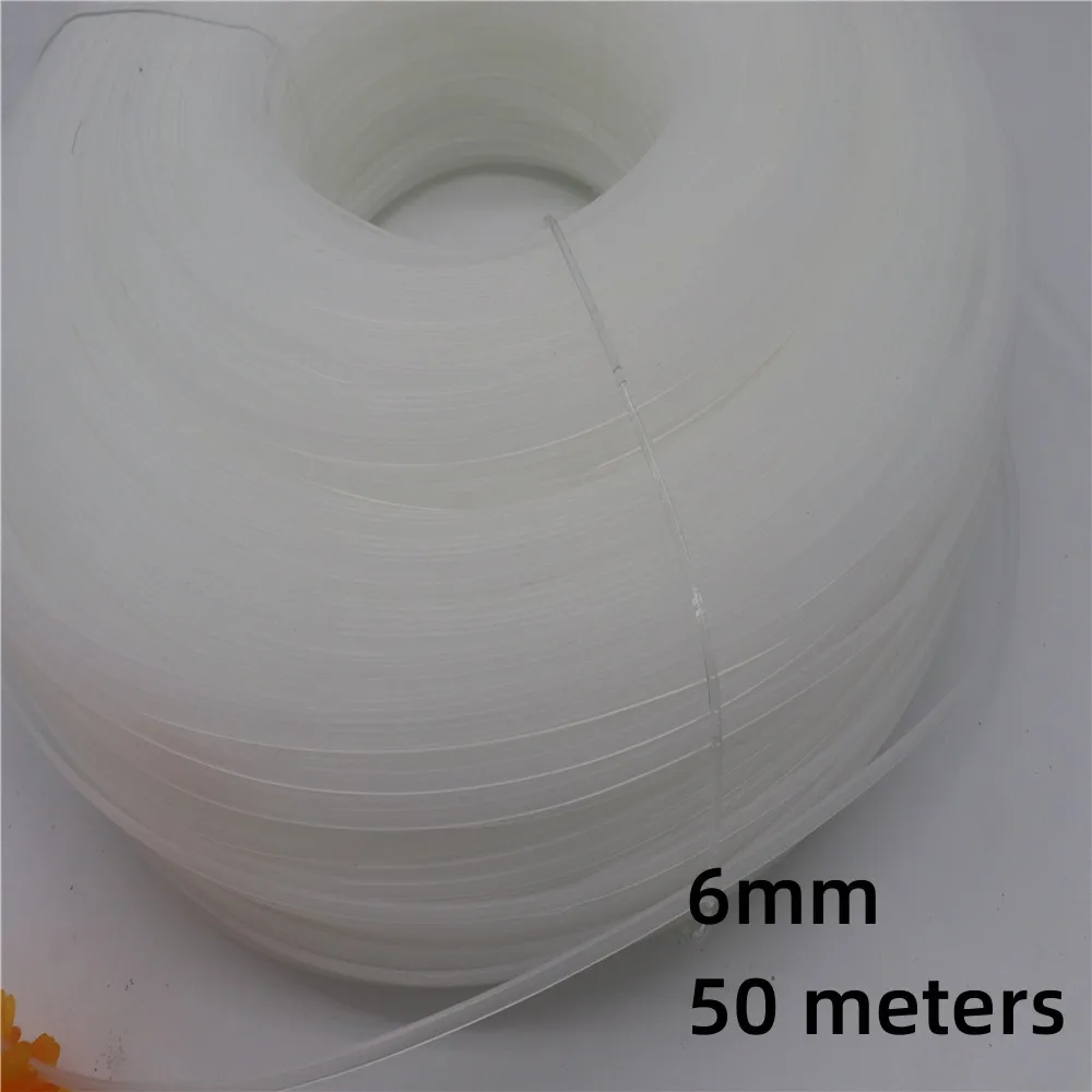 50 Meters 6mm Plastic Corset Boning Clear Bone Dress Support Sewing Clothing DIY Accessories