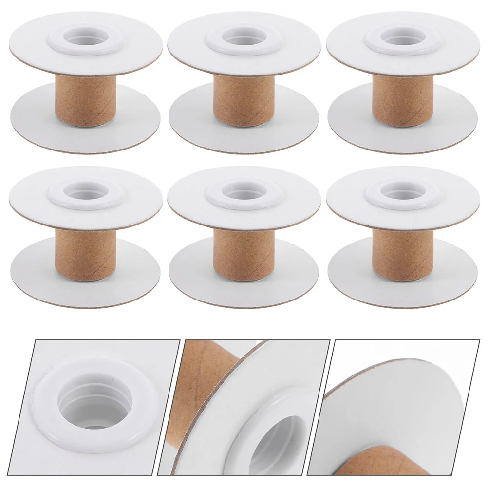 20 Pcs I Shaped Bobbin Knitting Winding Spools Steel Wire Sewing Embroidery Ribbon Storage ganizer Paper Home Yarn Thread