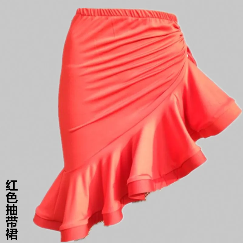 New Skirt Irregular Hip Wrap Fishtail Skirt Bottoms Pull-out Skirt New Female Adult Latin Dance Dress