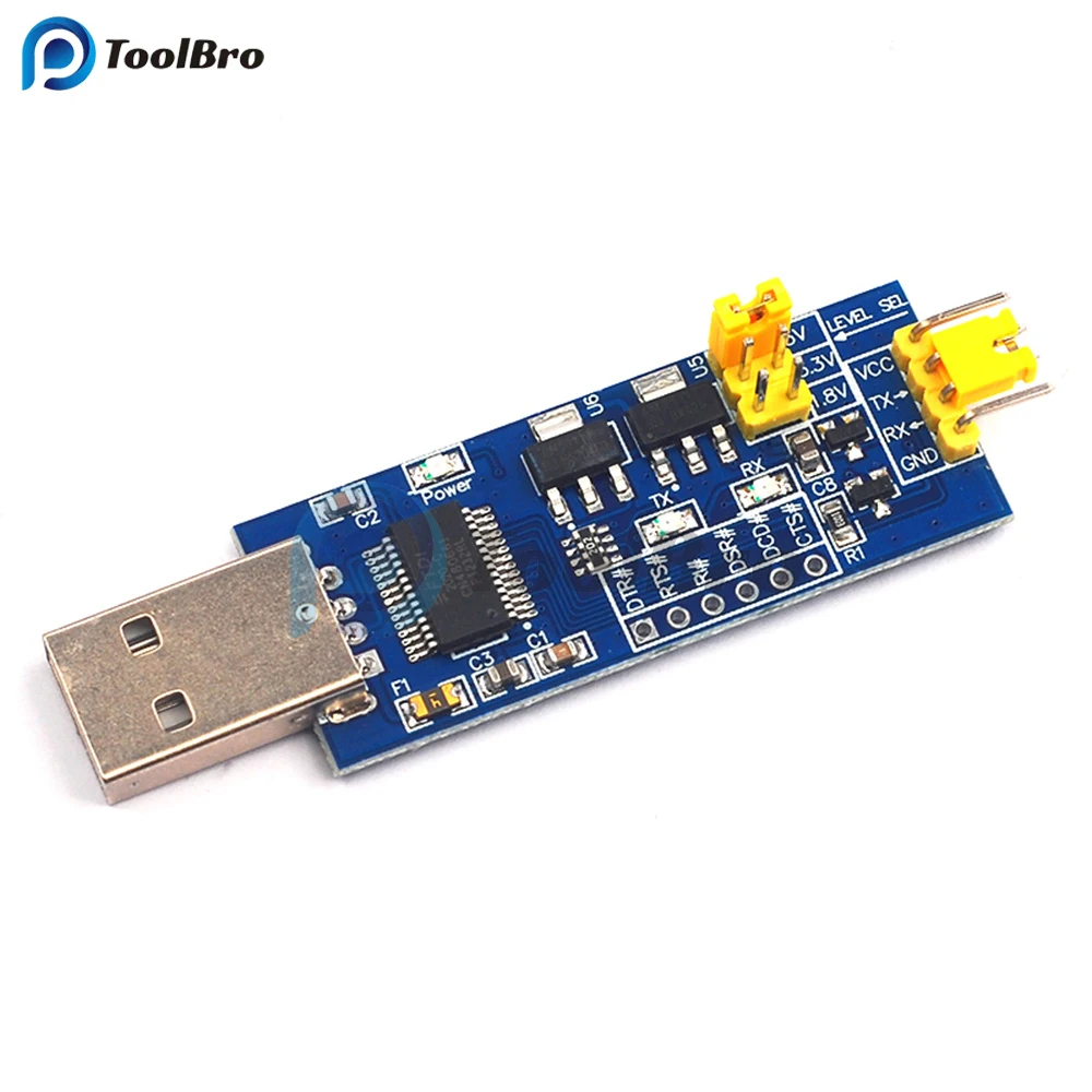 USB to TTL Serial Port Small Board 5V/3.3V/1.8V Level Download Programming Line FT232RL Serial Port Module