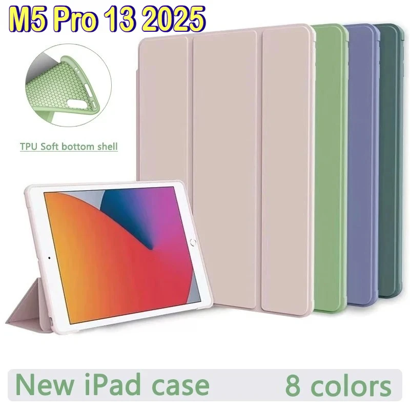 Nouvelle coque officielle en silicone liquide 2025 pour iPad Pro 11 13 M5 Air7 11 Air 4/5 A16 11e génération 6/7/8/9 10e génération 10.9 Mini 7 6 5 Housse en PU