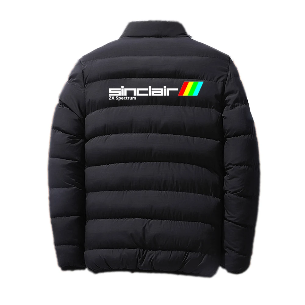 2025 الخريف الشتاء سنكلير Zx الطيف طباعة موضة الجولة الرقبة سستة القطن الستر الرجال مريحة الدافئة عادية أسفل معاطف