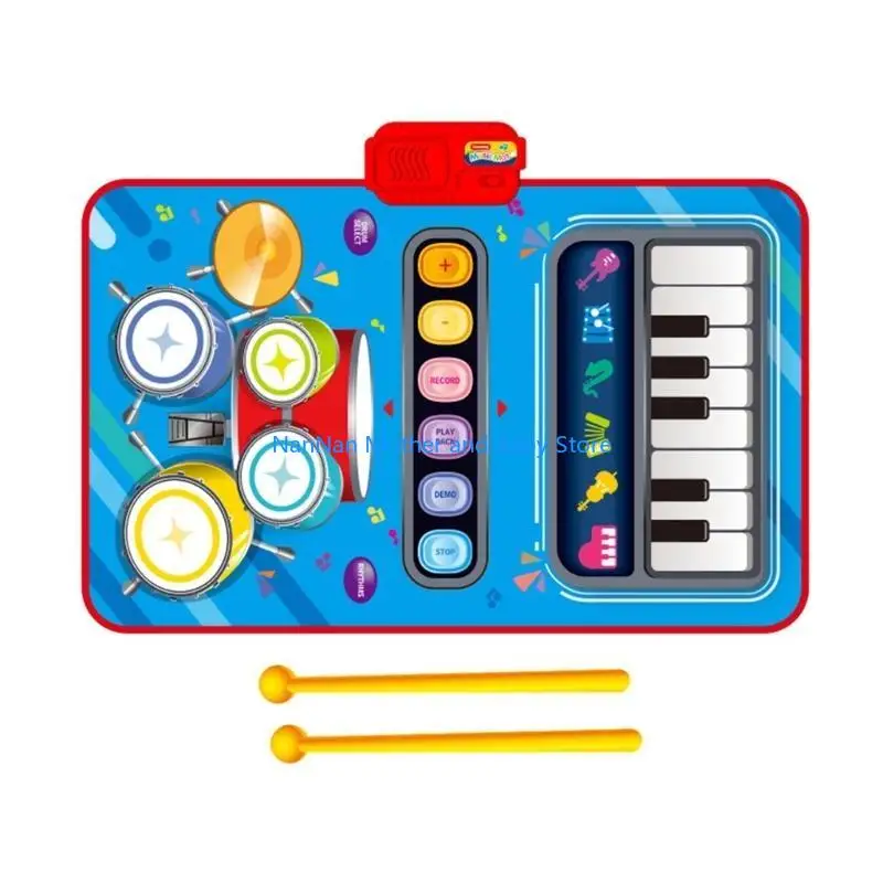 Bambini Music Music Music Mat Offering Piano Tastboard and Drum Mat per l'espressione creativa e l'apprendimento della musica