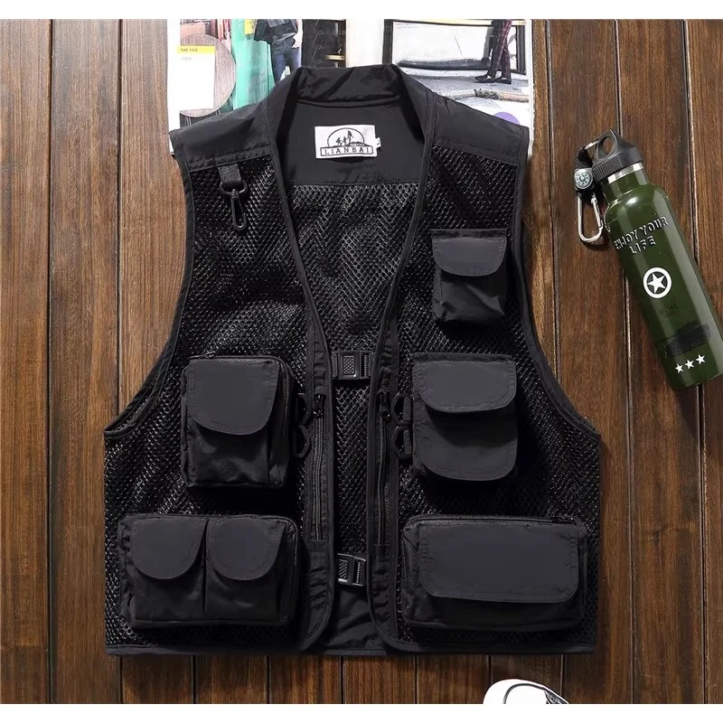 

Outdoor Multi-Pocket Photography Waistcoat, Thin Mesh Quick-drying Function Workwear, Fishing Vest