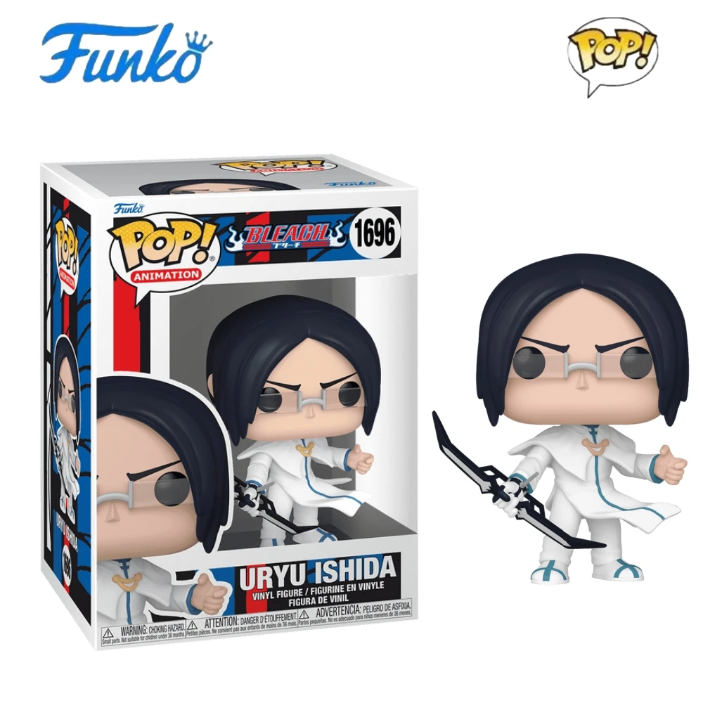 بليتش أنيمي الشكل أوريو إيشيدا # 1696 (توهج) تمثال Funko Pop تحصيل طبعة محدودة 4 بوصة الديكور لعبة مجسمة الهدايا