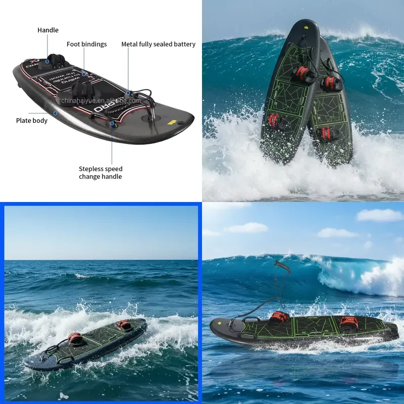 Manufacturer, Offering a 15-kilowatt 68-kilometer-per-hour Electric Jet Ski Board, Equipped with Surfboard Accessories