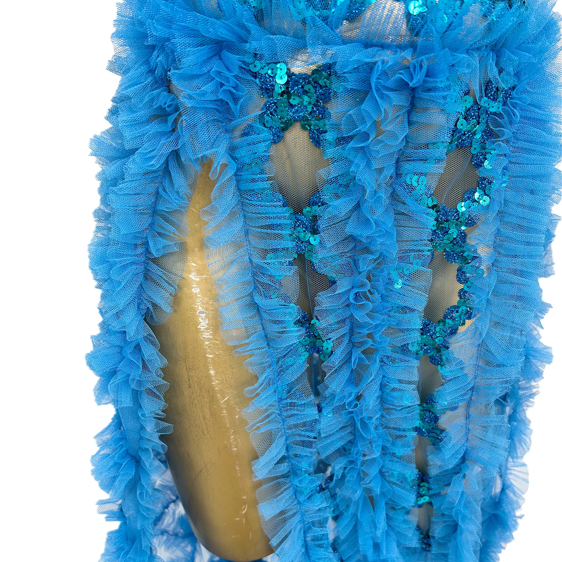 Abito lungo da ballo per feste con volant sexy con scollo all'americana e schiena scoperta, abito da sera con cut-out taglie forti, costumi da festival per club