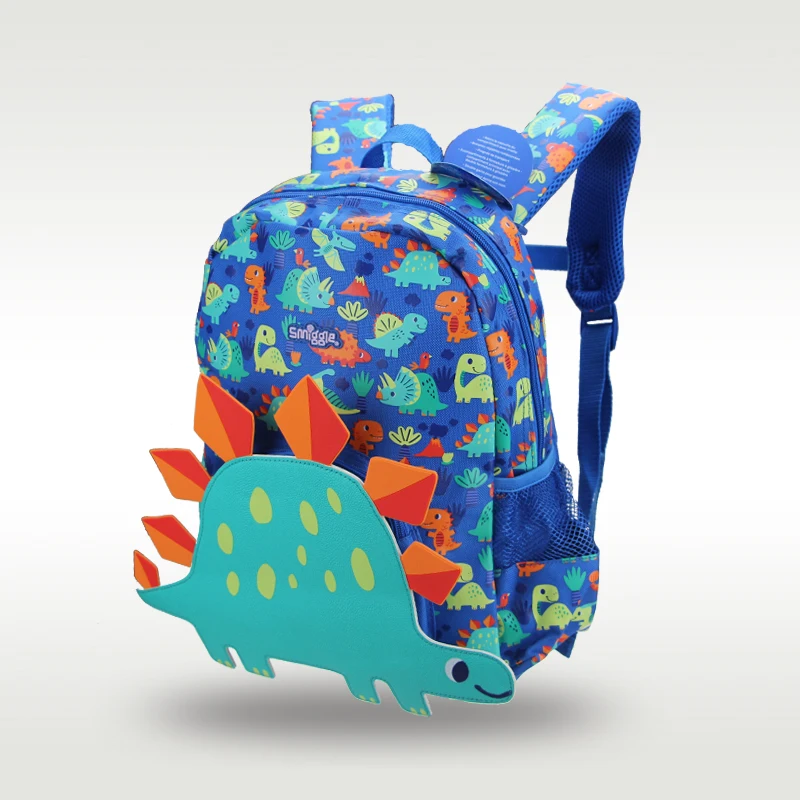 Australia Smiggle zaino per bambini originale di vendita caldo zainetto di dinosauro blu freddo di alta qualità 3-6 anni 14 pollici