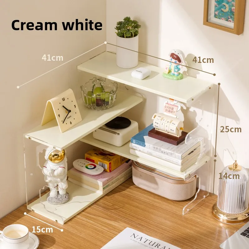 

Firm Solid wood bookshelf Corner shelf Student desk storage rack Simple desk storage rack Household desk bookcase