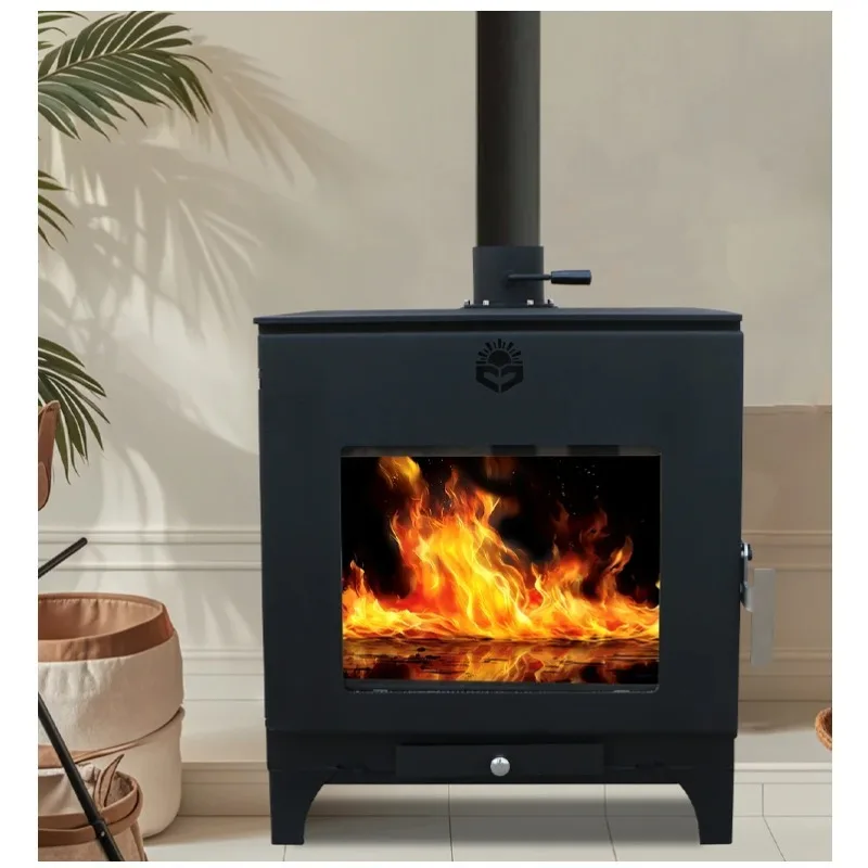 

DUTRIEUX для внутреннего использования, настоящий отопление, кухня, гостиная, современный камин из марганцевой стали, отдельно стоящий древесный камин