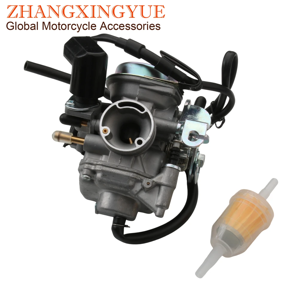 Scooter Carburetor Moped For SYM Allo 50 Crox Fiddle II Orbit 2 X\'Pro 50cc 4T E4 16100-AW1-000 SVB 18J