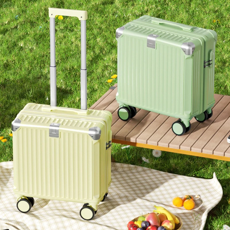 18/20-inch Suitcase Trip Cabin for Women Multi-Functional Silent-Wheel Trolley Case Small Lightweight Combination Lock Luggage