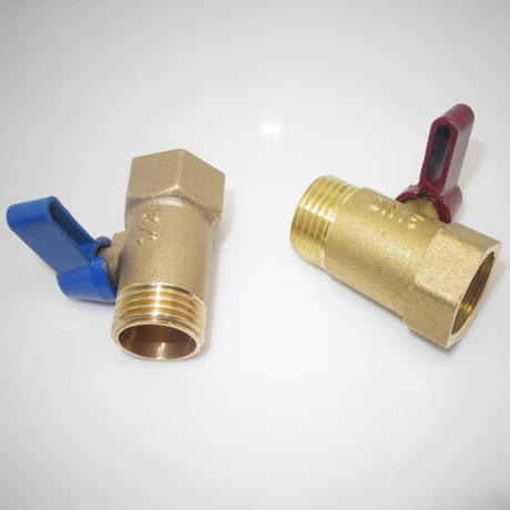 

DN15 G 1/2" BSPP Female To Male Thread Brass Ball Valve Connector Coupling Water Gas Oil Home Garden