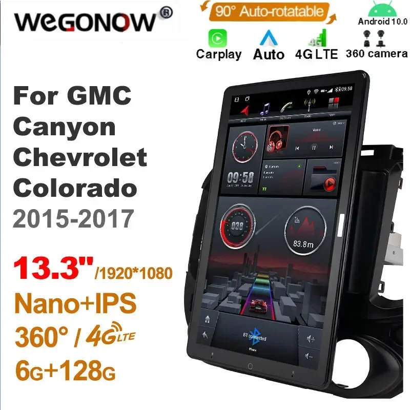 Android 10.0 Ownice Car Radio Auto for GMC Canyon Chevrolet Colorado 2015-2017 13.3'' No DVD support Quick Charge Nano 1920*1080