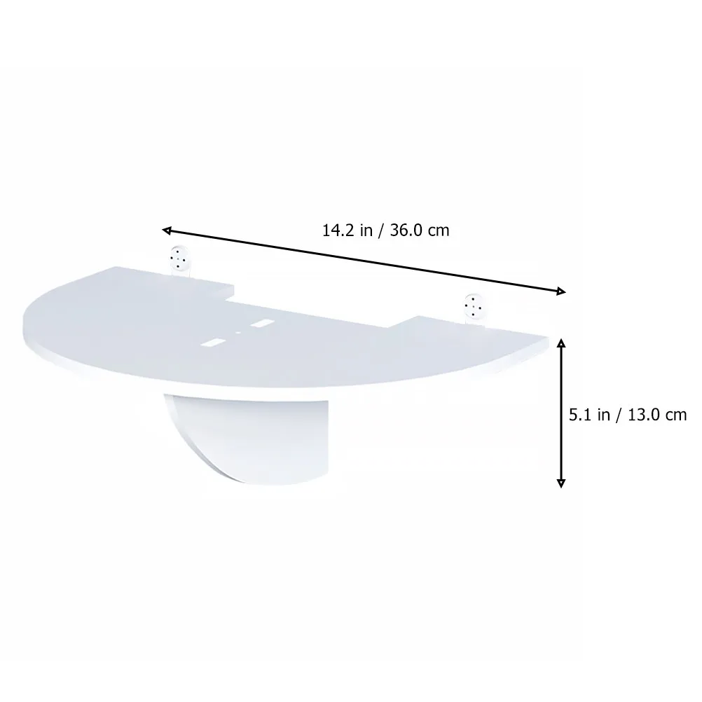 PVC Projector Hanging Storage Stand Wall Mount Organizer Rack No-Drill Installation Strong Load-Bearing Home Tidy Solution