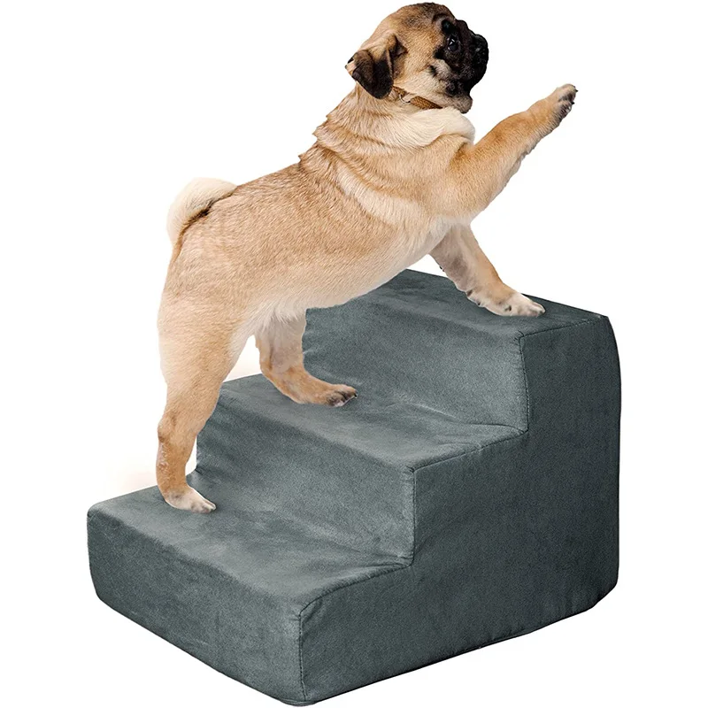 

Three Layers Puppy Stairs Sponge Material Wall Steps Pet Furniture Multi-level Cat House Assessories Cat Training Supplies