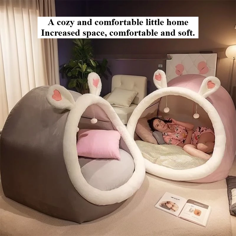 Cama para Perros Extra Grande y Cálida para Invierno, Acogedora y Suave, Nido para Mascotas, Cómodo Hogar, Nido Grande y Peludo para Humanos, Cama para Mascotas con Diseño de Nido Humano, Cálida y Encantadora