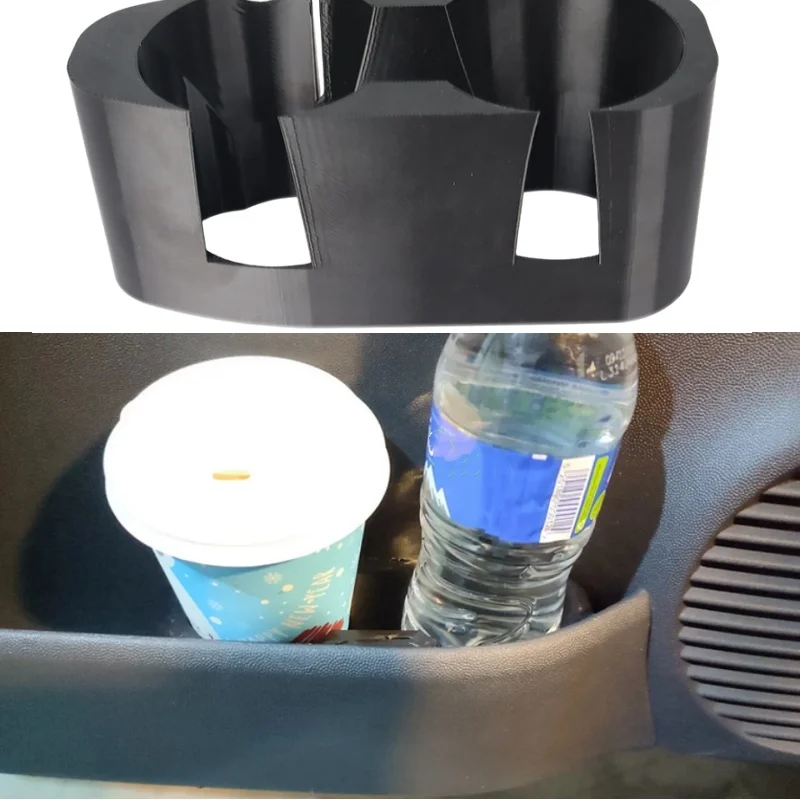 

1PC Anti-Spill Cup Holder Organizer for Opel Corsa C Dual Hole Stable Support Plastic Cup Insert to Avoid Coffee Spills