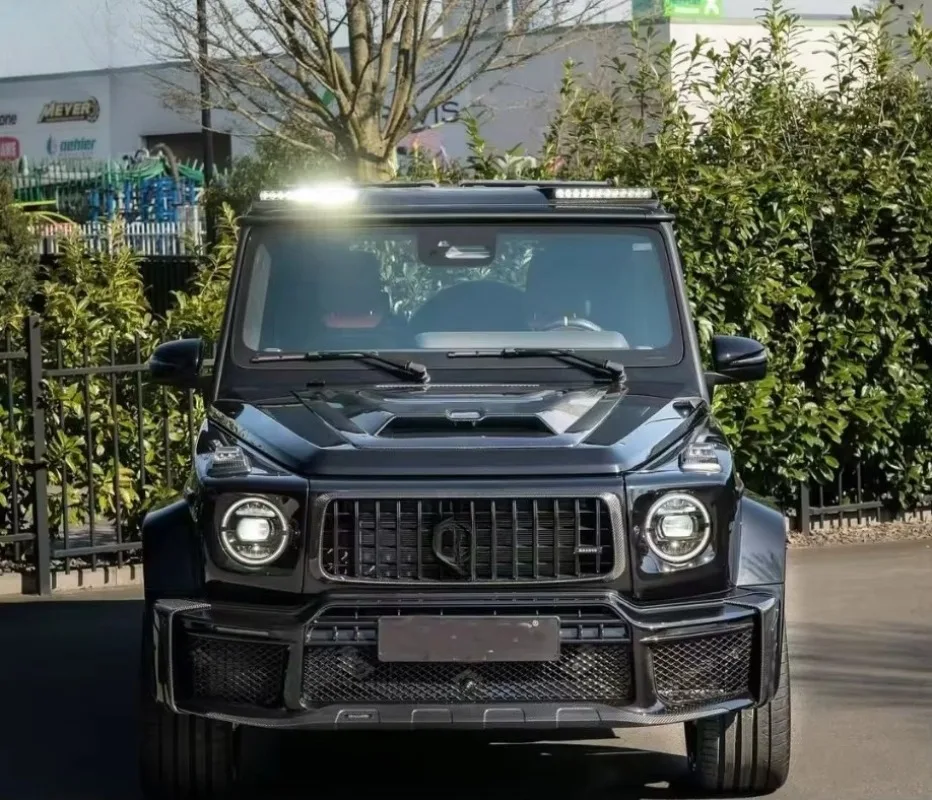 غطاء محرك السيارة عالي الجودة طراز B800 غطاء محرك السيارة من ألياف الكربون الجافة لفئة G W465 W464 G63 G500 G65