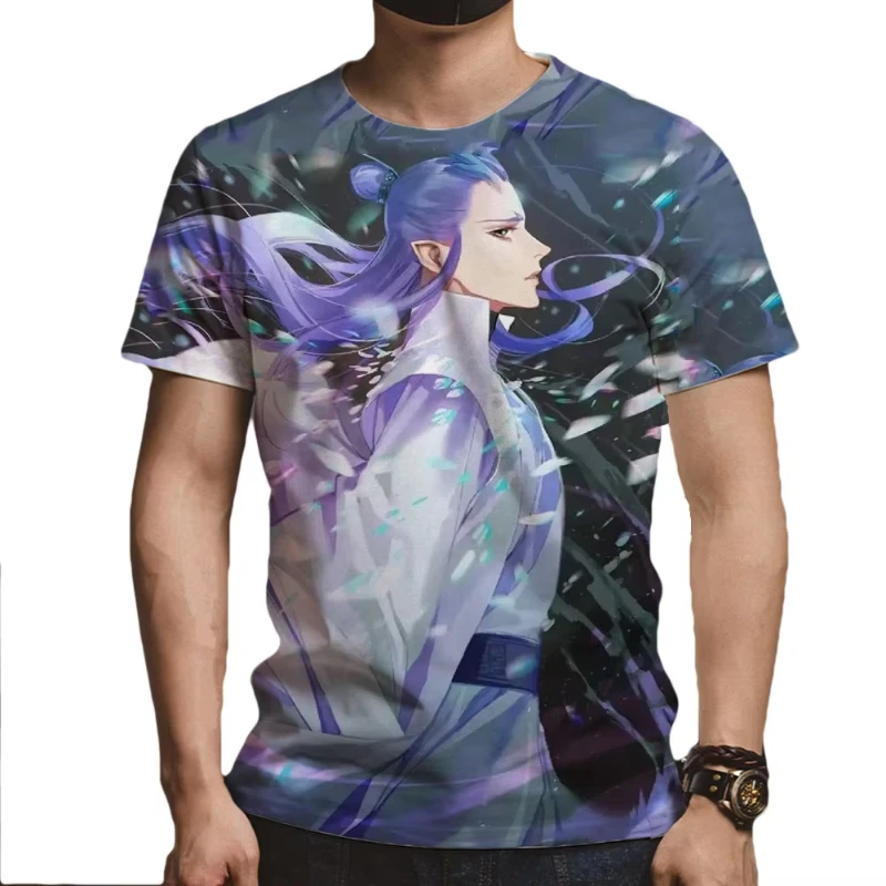 Movie Ne Zha 2 3D Print T-Shirt For Women Men Fashion Summer Short Sleeve T Shirt Trendy Hip Hop Nezha 2025 New Kids Tees Tops