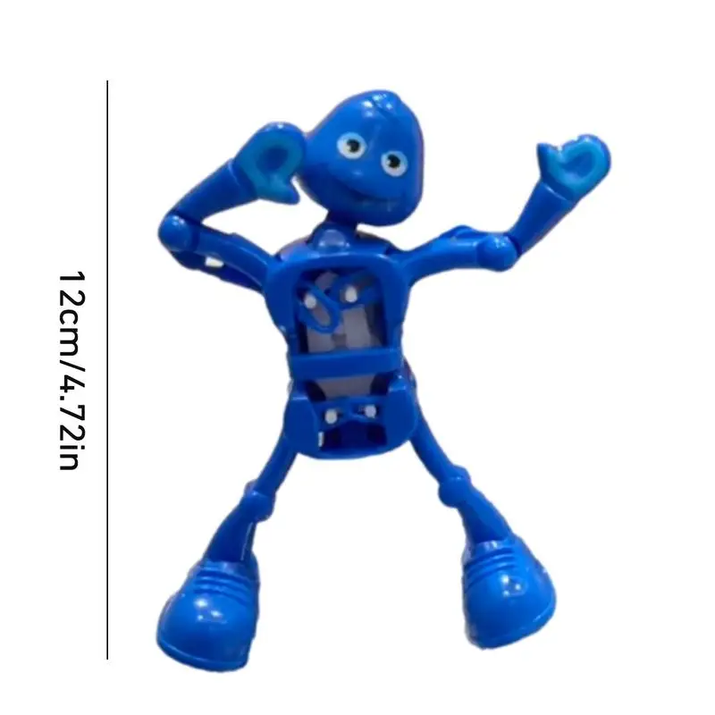 Wind Up Walking Robot Toy Deformable Robot Toy Portable Spring Wind Up Dancing Walking Wriggle Robot Toy For Kids Boys Girls