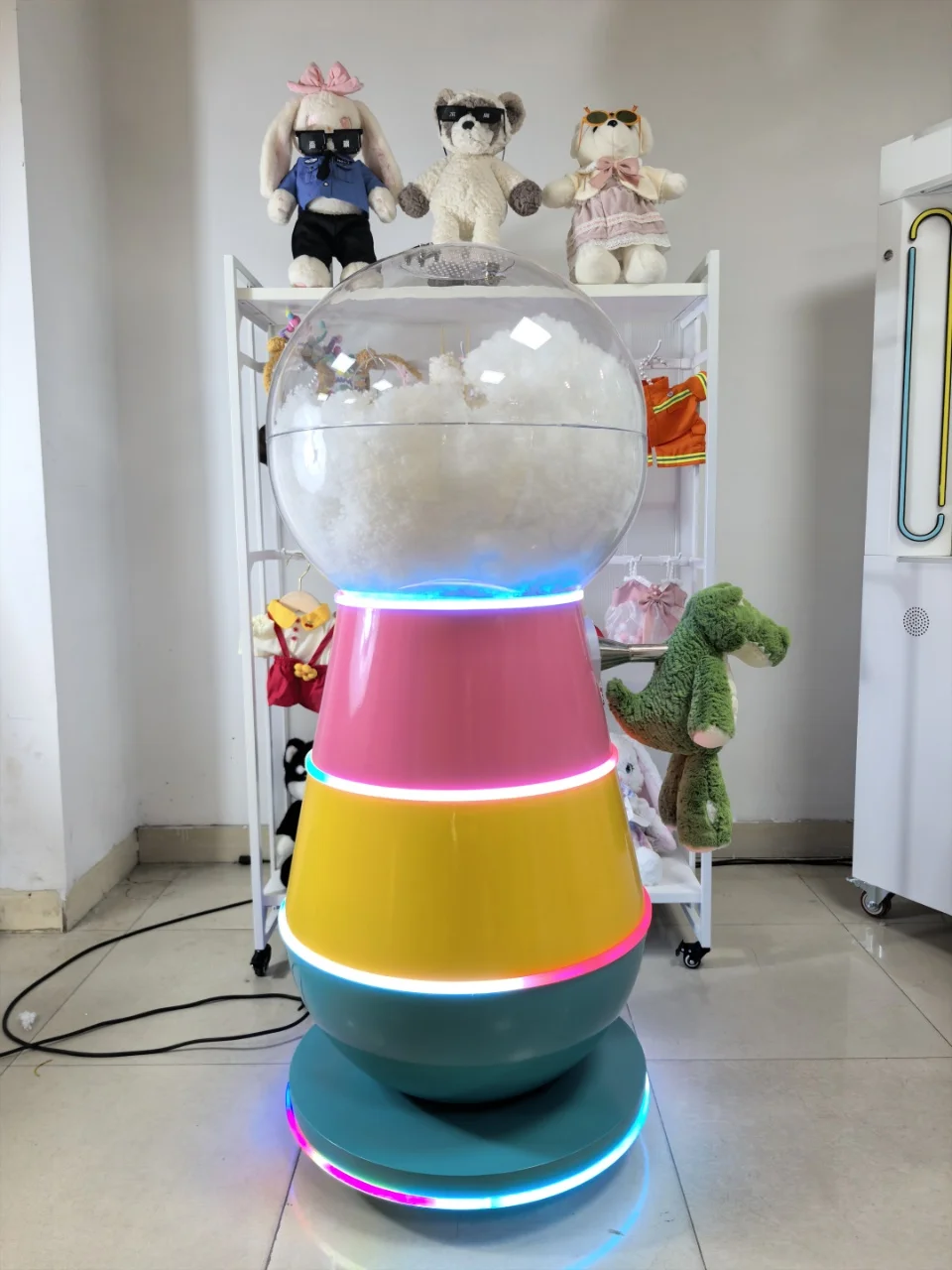 Cotton Filling Machine Heavy-Duty Cotton Filler Air Compressor Motor Fast Teddy Bear Stuffed Animal Machine Customized