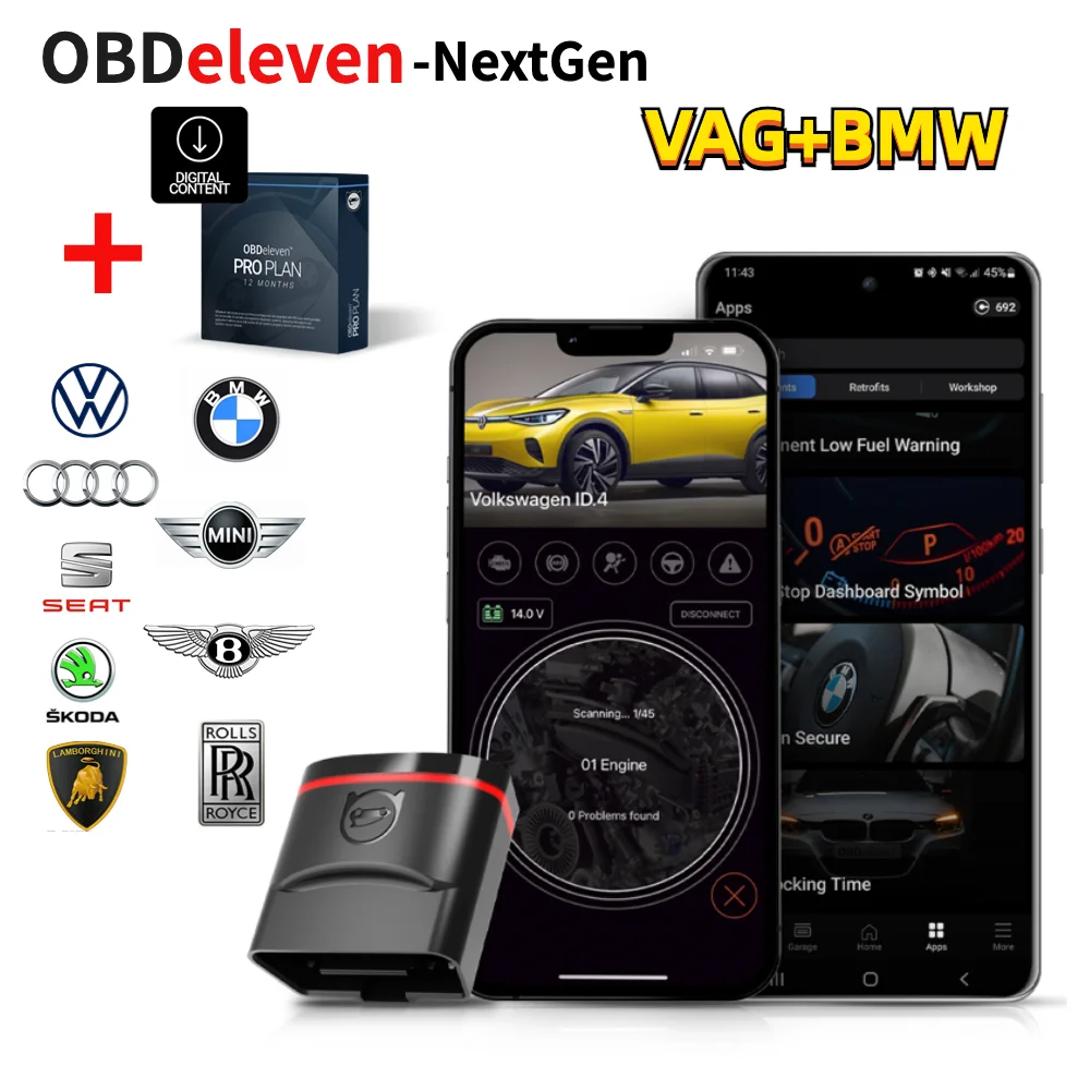 OBDeleven Nextgen OBD2 For volkswagen/Audi A4 b8 A3/Seat Leon