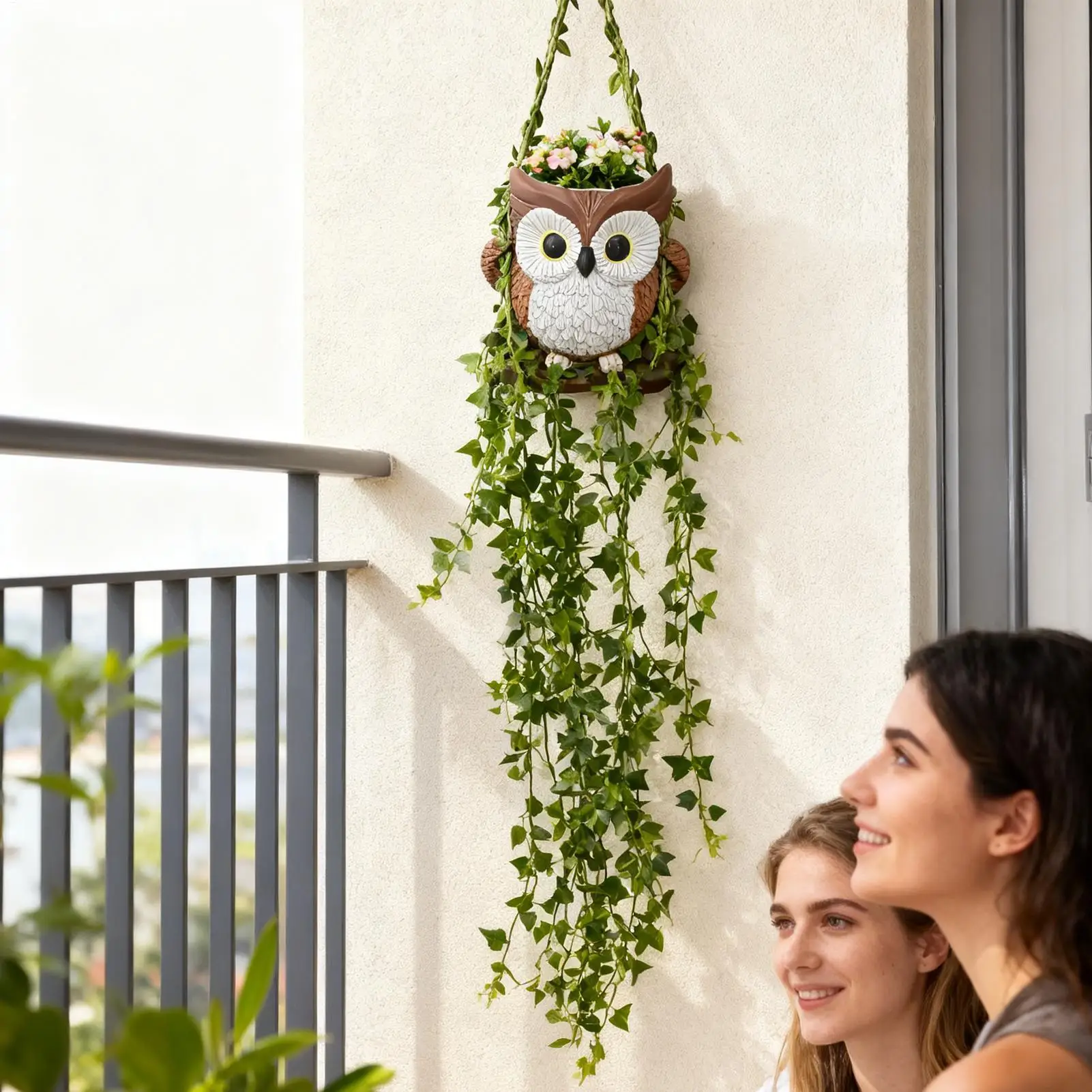 Funny Plant Pots Resin With Drainage Hole Cute Animal Flower Planter Pot For Indoor Outdoor Garden Patio Porch Bedroom Living